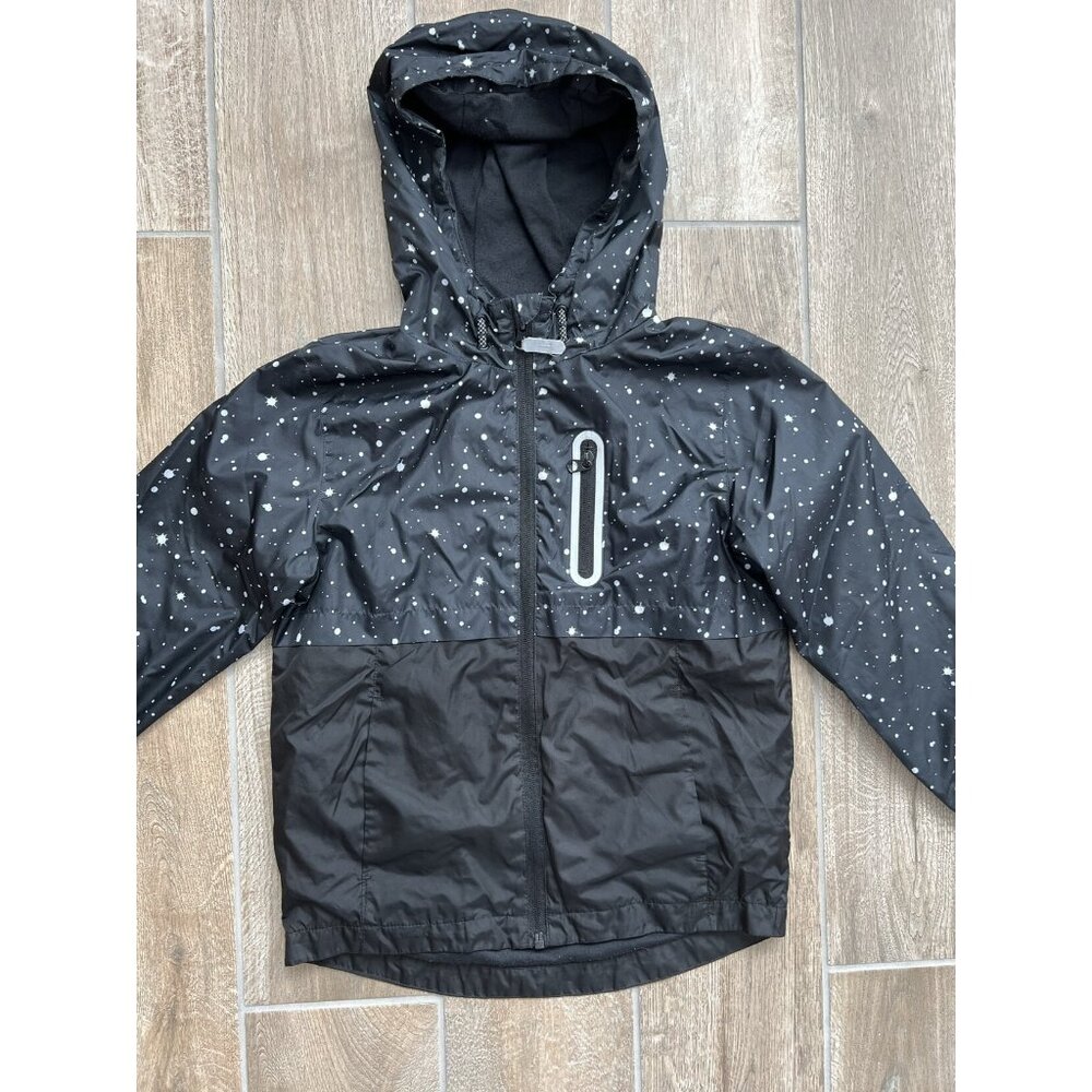 Wonder Nation Black & White Windbreaker Sz S (7/8)